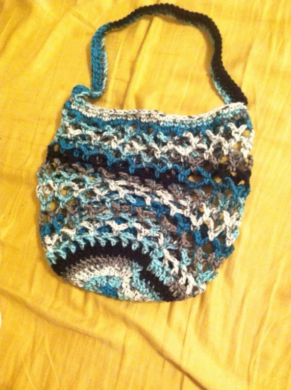 Market bag, tote bag, beach bag, crochet mesh market bag