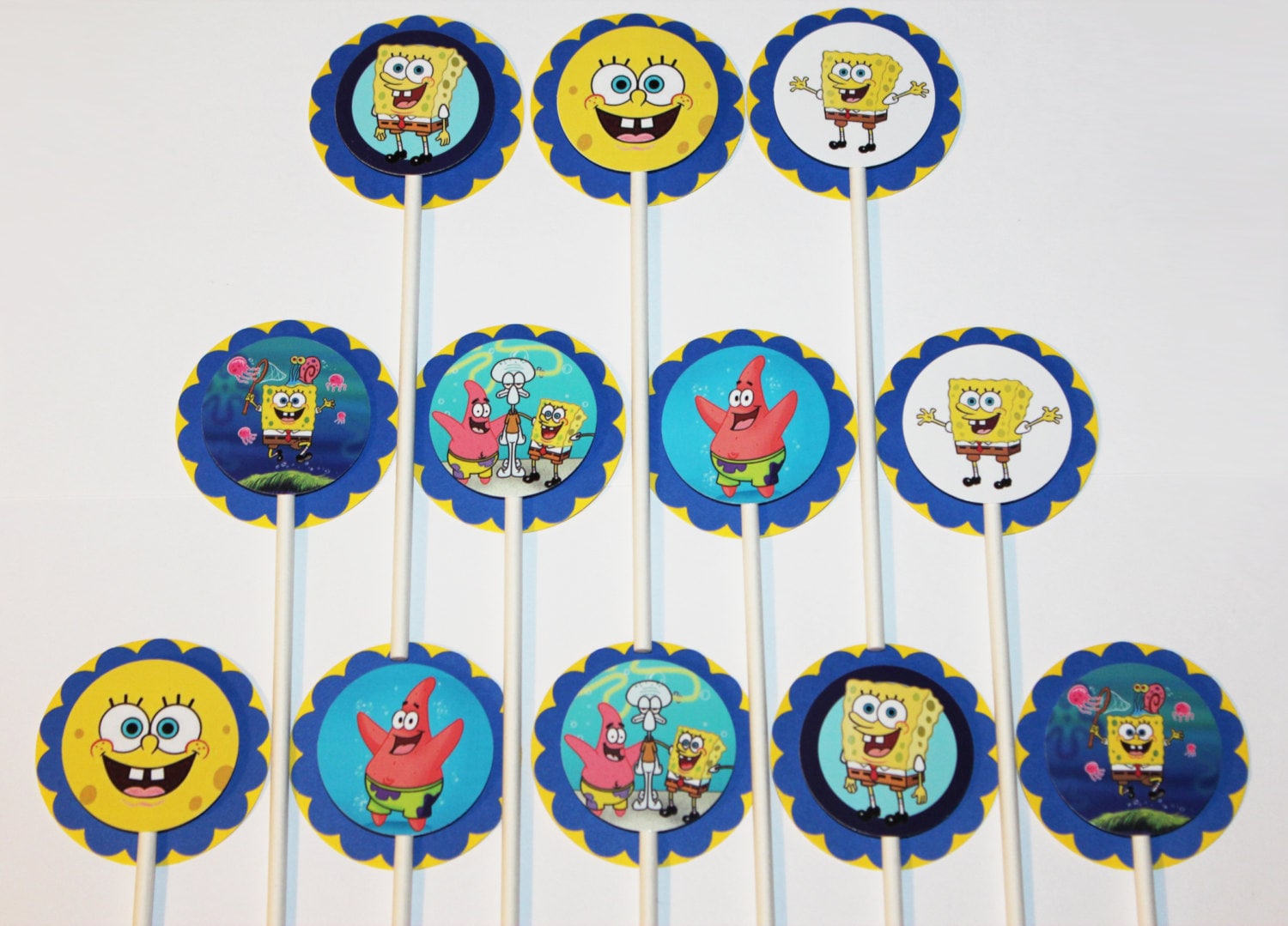 SpongeBob SquarePants Cupcake Toppers 12 count Cake Toppers