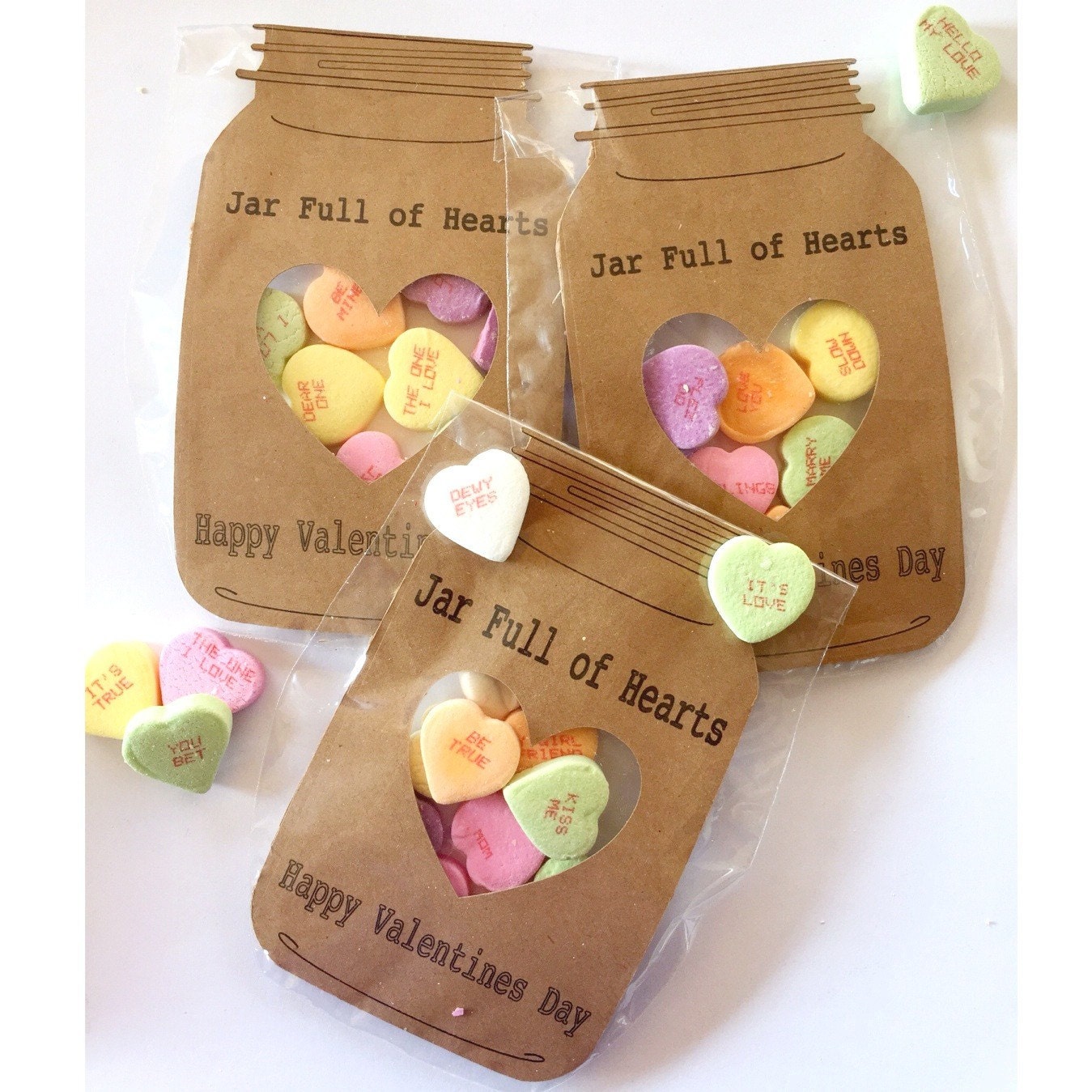 12 treat bags & Mason Jar Covers by MadeWithLoveByRO on Etsy