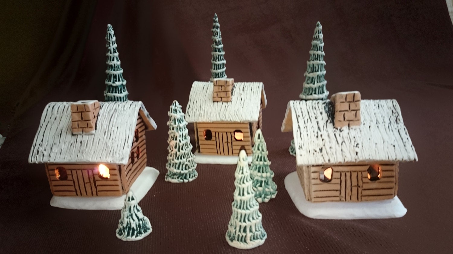Ceramic candlestick ceramic house/house by RamunesCeramic