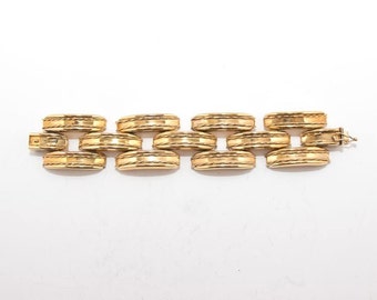 Vintage sterling silver-gold plated bracelet 4329 (17.5 cm)