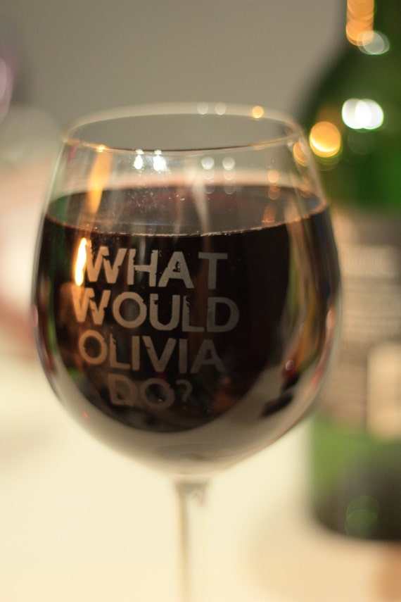 Scandal Olivia Pope Wine Glass Etched Scandal by MugsonMugsonMugs