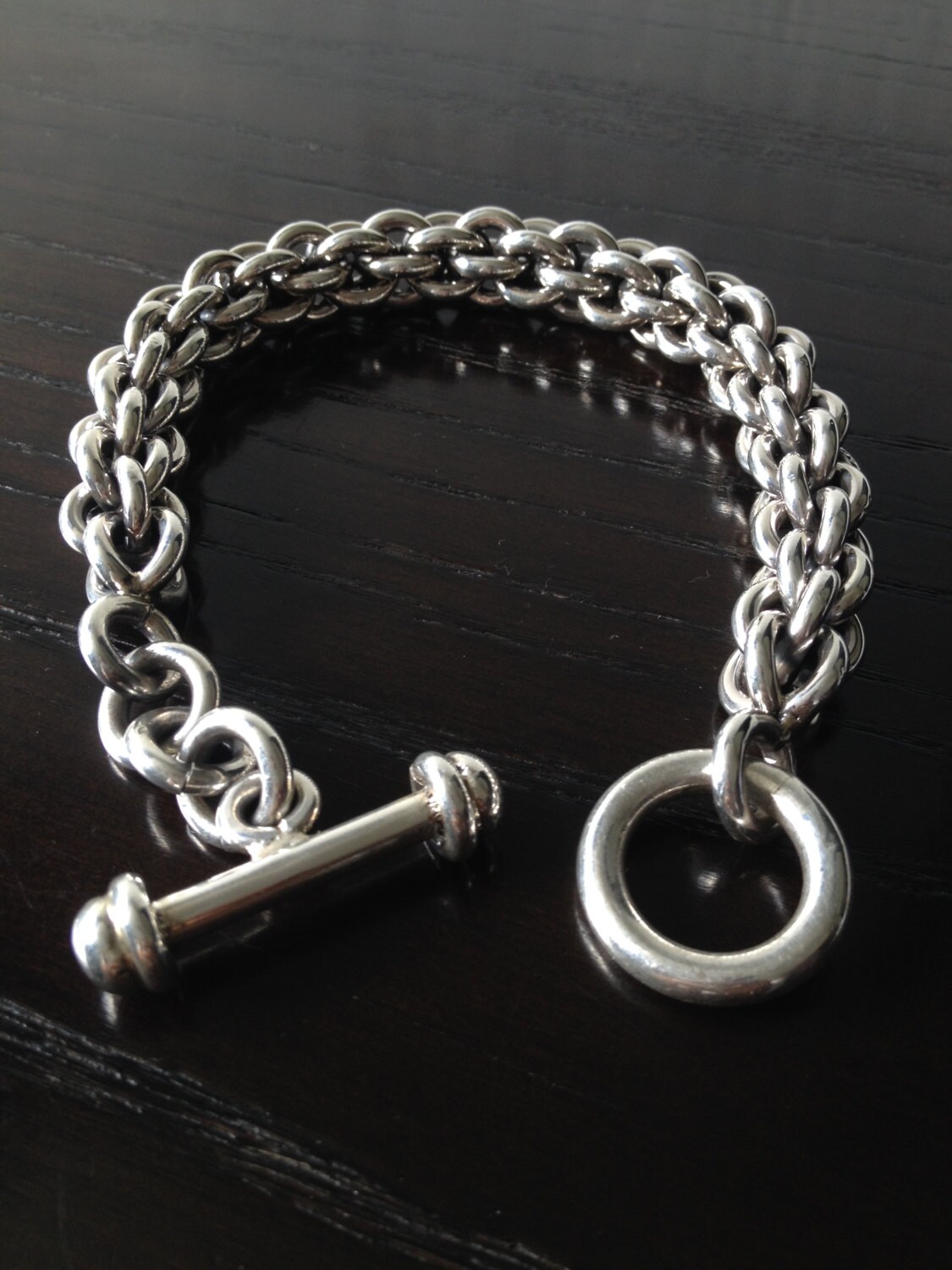 Mens Chunky 925 Sterling Silver chain Link by ARTESANOSMEX on Etsy