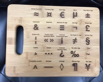 Punctuation Nerd Cutting Board