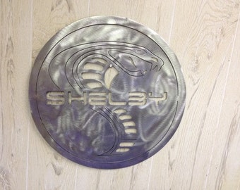 Custom Shelby Metal Sign, Shelby Cobra, Classic Car, Garage Sign, Wall Sign