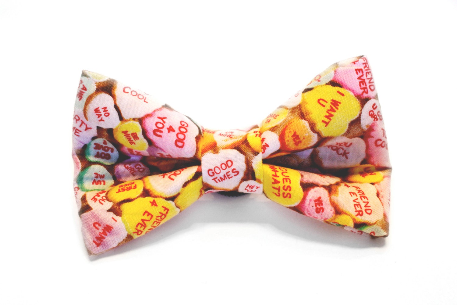 Candy Hearts Bow Tie