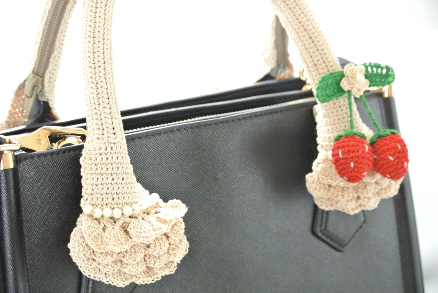 Crochet Handle Cover fits many popular bags by FromBee2You