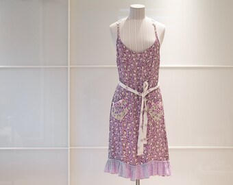 slip dress, country bridesmaid dress, apron dress, country chic, foral print, romantic, boho, everyday pretties