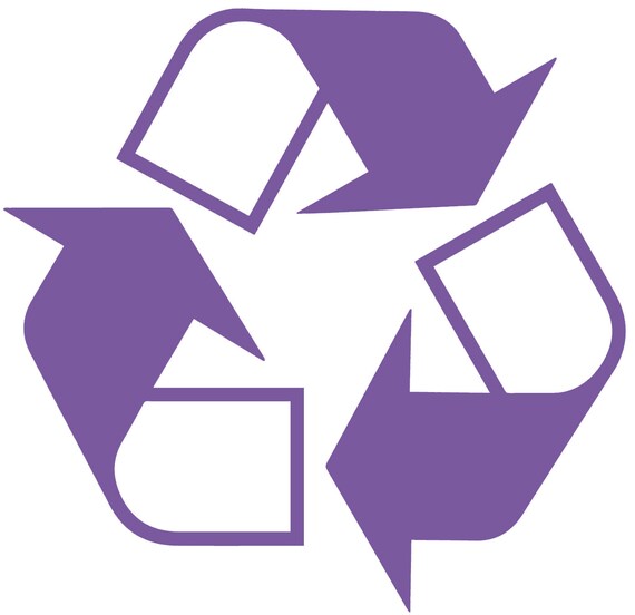 Items similar to Recycle Decal, Kitchen Decal, Recycle Bin Decal, Vinyl ...