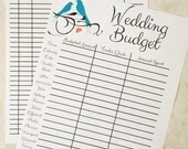 Items similar to Wedding Budget Printable - Instant Download PDF - 2 ...