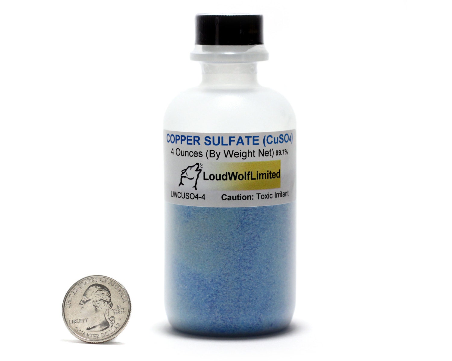 Copper Sulfate / 4 Ounces / Dry Powder / 99.7 Feedstock Grade
