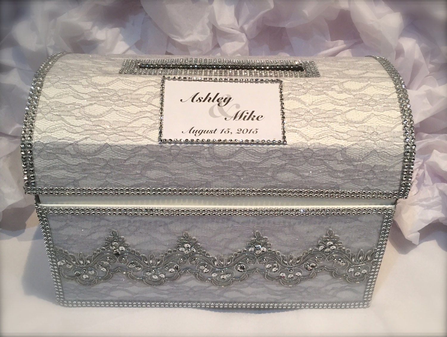 personalized wedding card box/wedding money box by iweddingworld