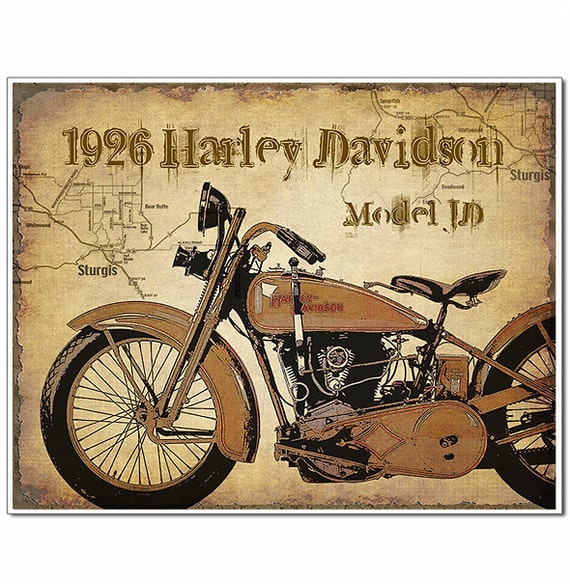 Vintage Motorcycle Print 18