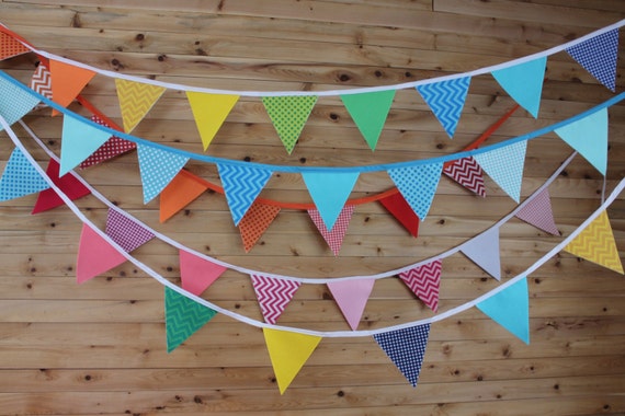 6 Guirlandes En Papier Coloré Réutilisables - Décoration Fête, Mariage, Anniversaire - Motif Trèfle Porte-bonheur - 8