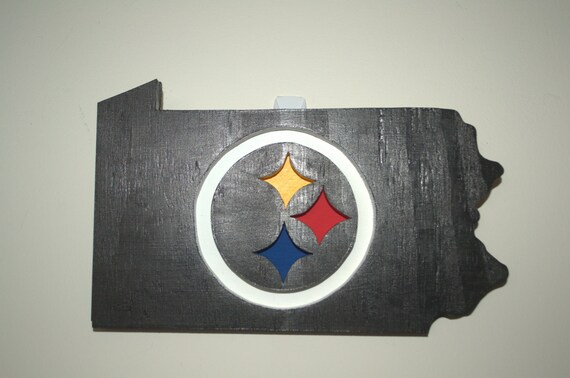 Wooden sign Steelers Logo Steelers sign