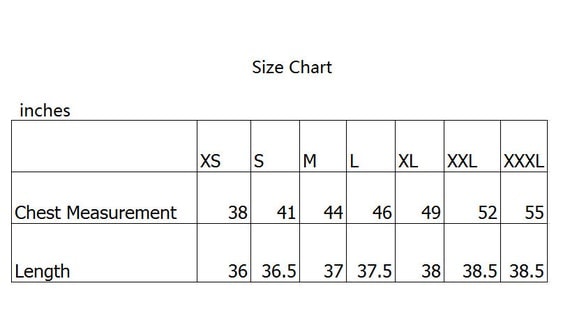 Ralph Robe Size Chart