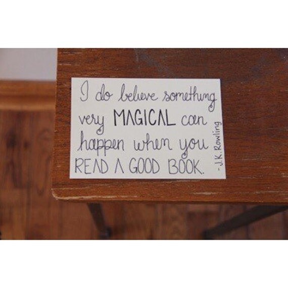 Reading quote J.K. Rowling print by LovelyInkDesigns on Etsy