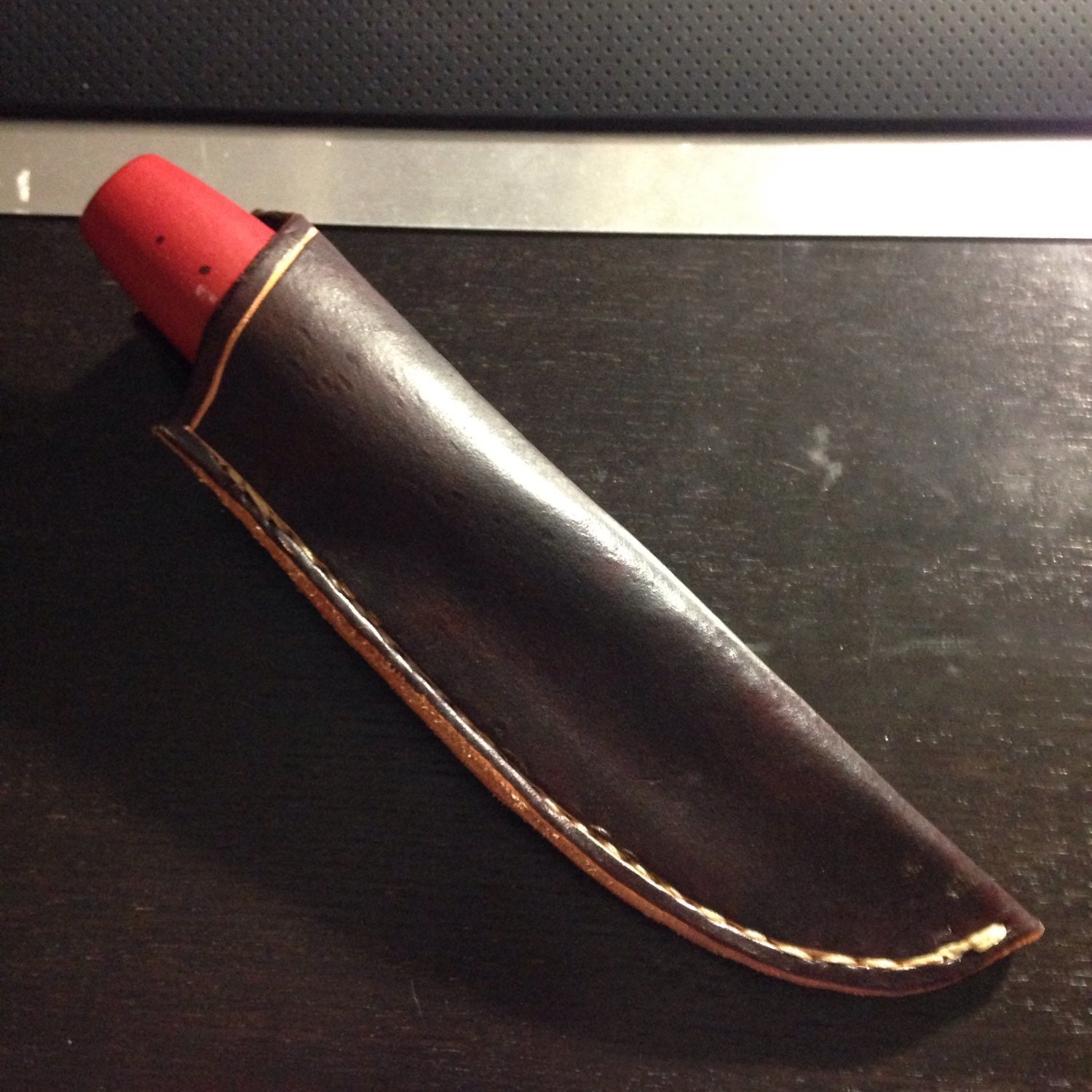 Mora classic 1 Hand made leather knife sheath. by Lassoleather