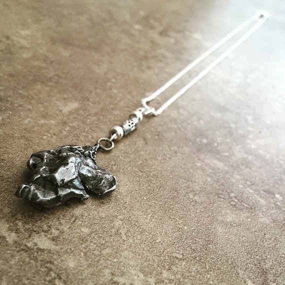 Sterling Silver Meteorite Necklace