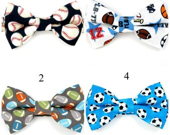 Baseball bow tie, Soccer bow tie, Football bow tie, Sport ball bow tie for Men,Toddlers ,Boys,baby