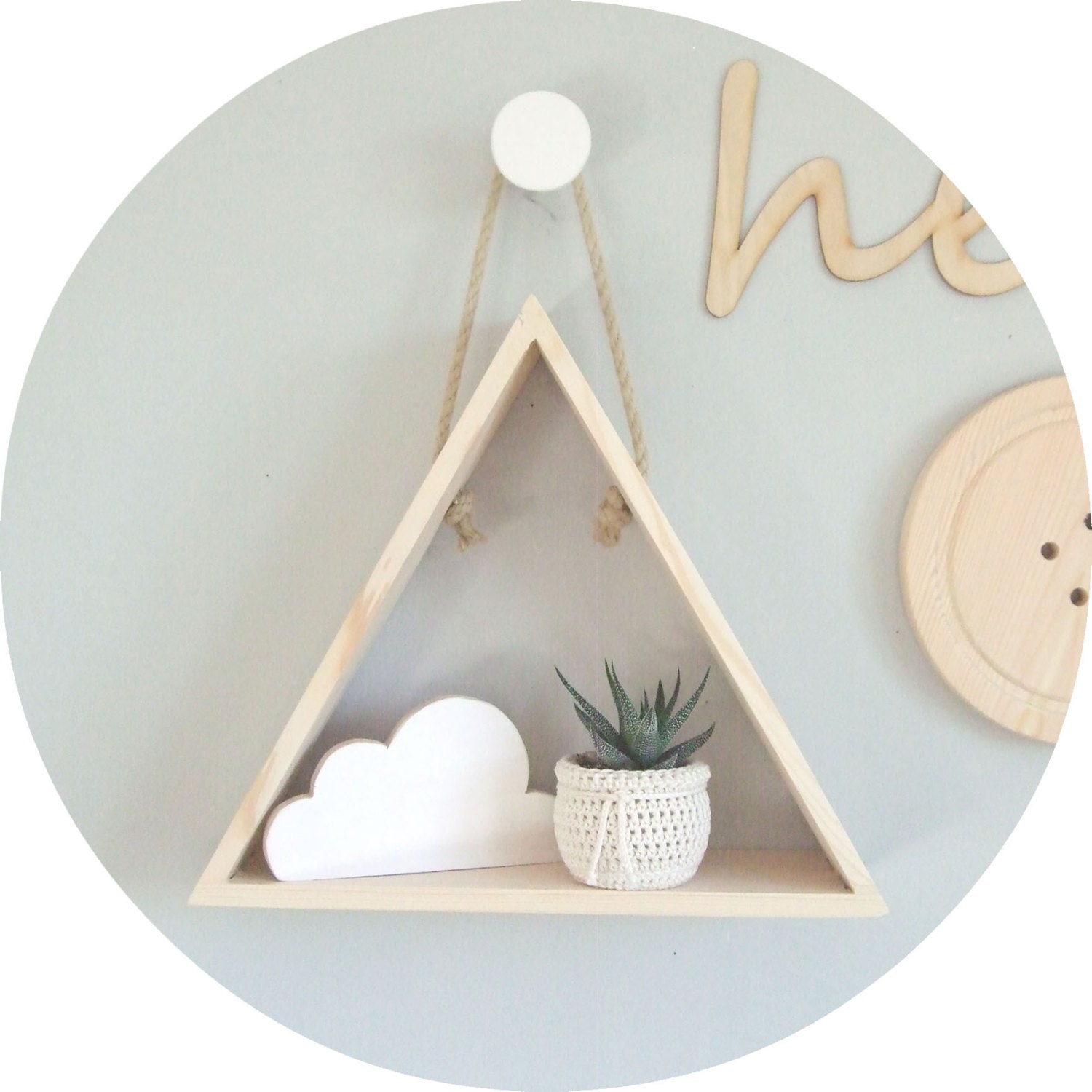 small wooden triangle shelf pine triangle shadowbox hand