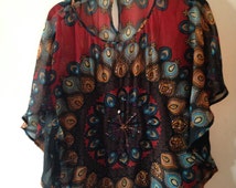 Popular items for bohemian blouse on Etsy