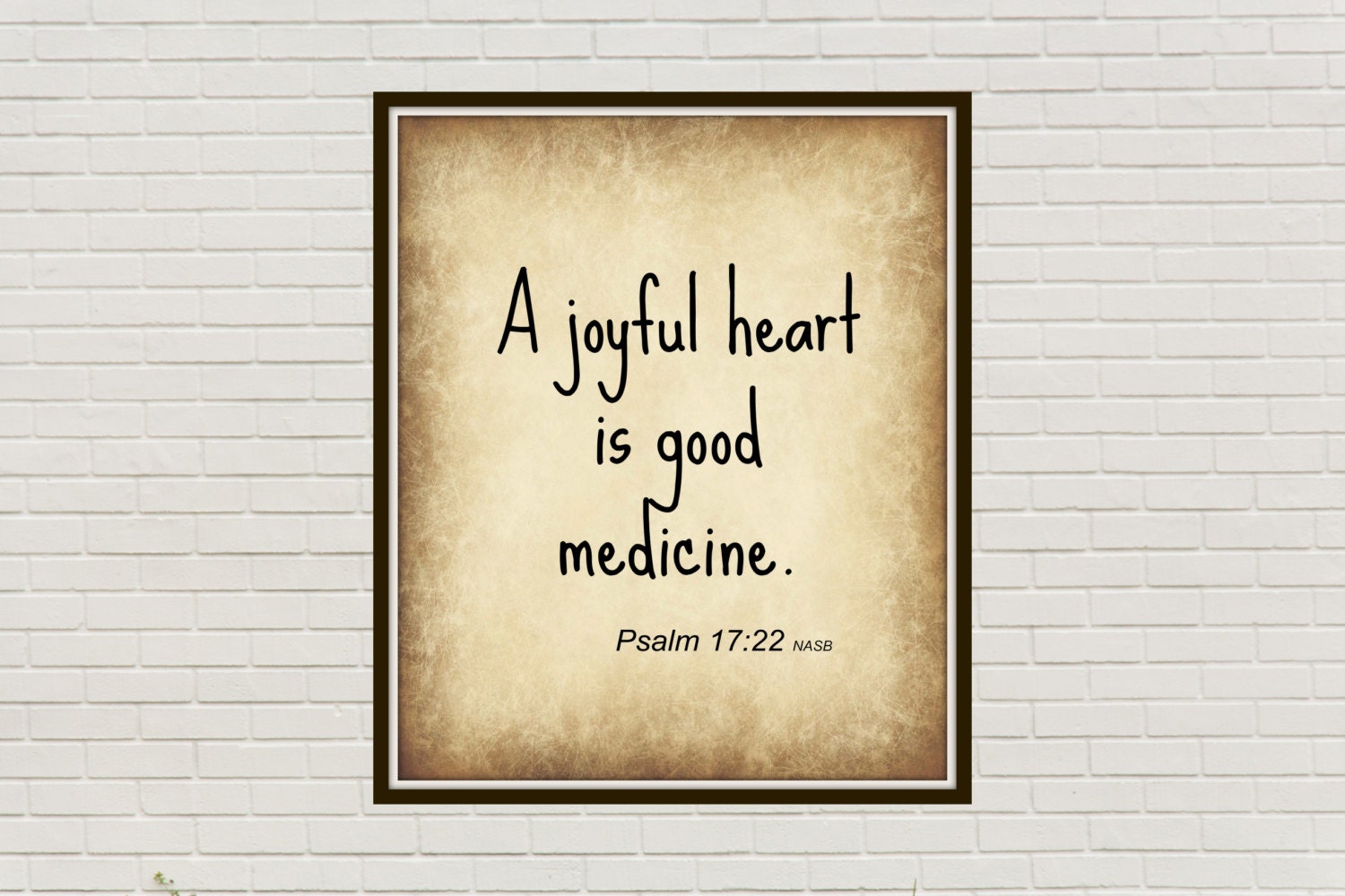 A Joyful Heart is Good Medicine Printable Art by SSJPrintables