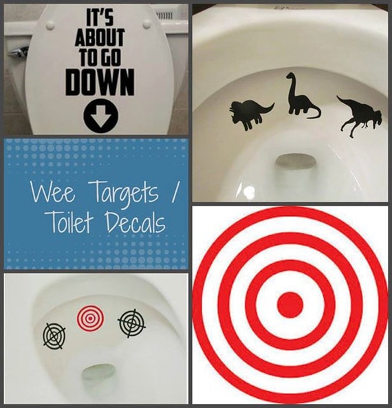 Wee Targets / Toilet Decals by AnEndlessInspiration on Etsy