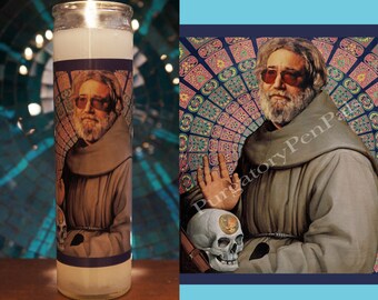 Jerry Garcia Prayer Candle / The Grateful Dead Candle / Vigil Candle