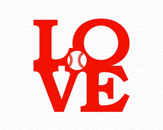 Download Love Baseball Monogram Frame SVG EPS DXF Studio3 Cut Files