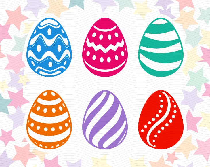Download Easter Eggs Cut Files SVG EPS DXF Studio3 Holiday Cut