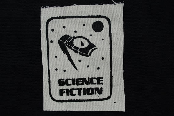 Science Fiction book spine genre label small by heydandelion