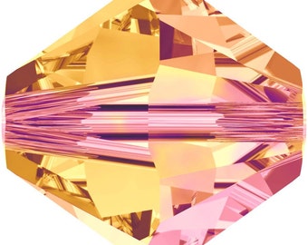 Swarovski Crystal Bicone Beads 5328 - 3mm, 4mm, 5mm, 6mm, 8mm - Crystal Astral Pink