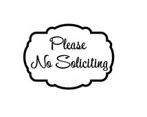 Popular items for no soliciting decal on Etsy