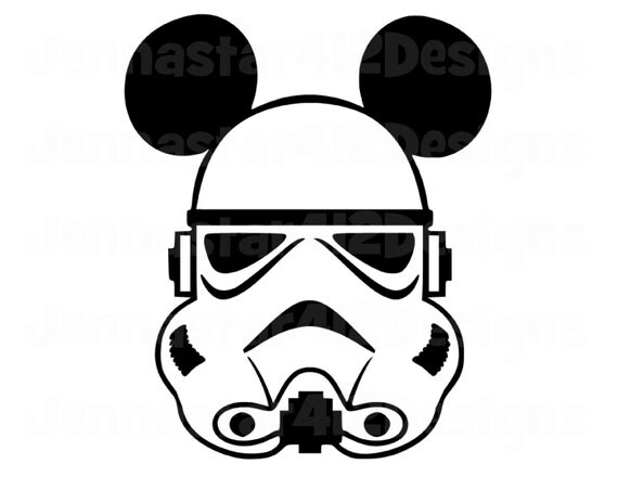 Download Stormtrooper Mickey Star Wars SVG PNG JPG by ...