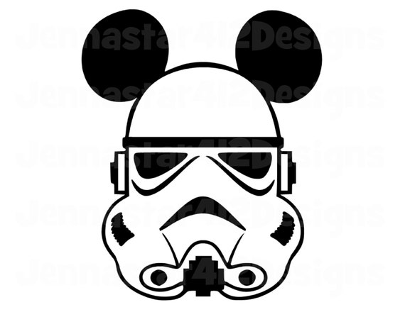 Download Stormtrooper Mickey Star Wars SVG PNG JPG by ...