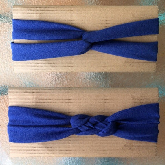 Knot Headbands Royal Blue Headband by InspiredDesignXoXo on Etsy