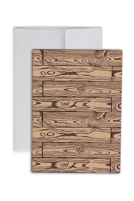 Wood Grain Greeting Cards Blank Inside Note Cards Nature