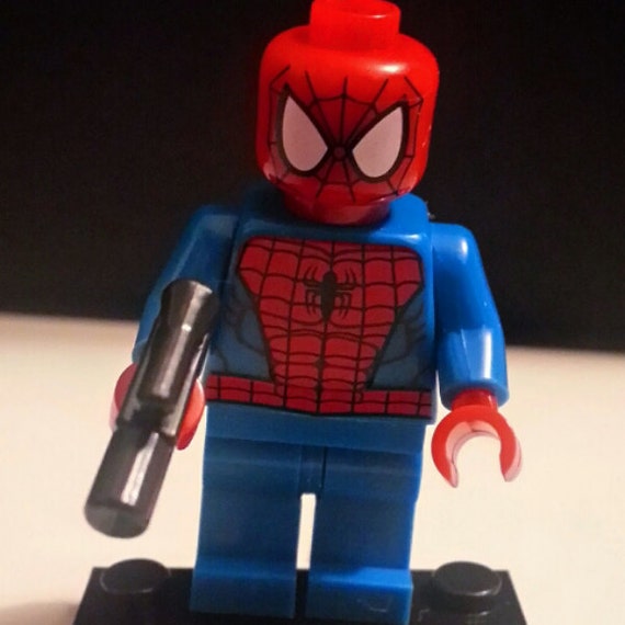 Custom Spiderman Minifigure Lego Size by CustumMiniFigz on Etsy