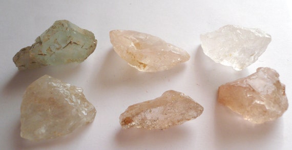 Natural raw Topaz Crystals 6 stones 411.85 ct by StonesAmulets