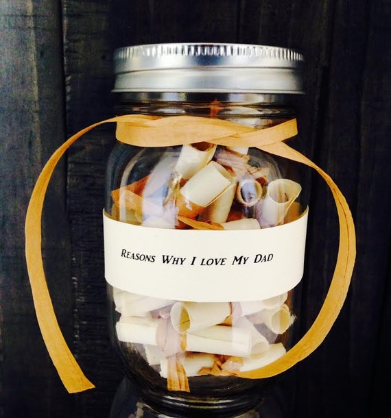 Items similar to Mason Jar Filled With Personalized Notes on Etsy