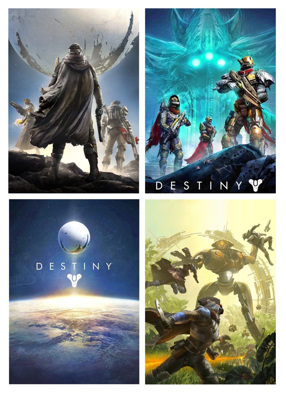 Bundle Of 4 Destiny Posters by GamePosters on Etsy