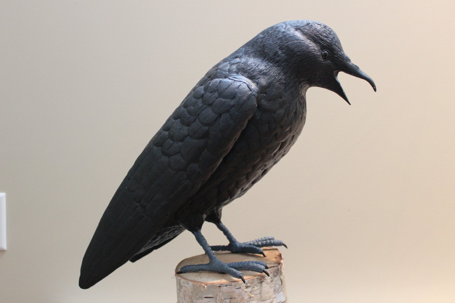 Raven sculpture