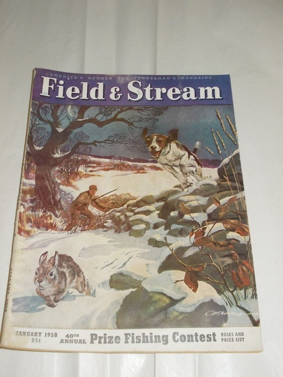 Vintage Field and Stream January 1950 by 207jefff on Etsy