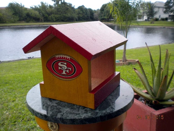 san francisco 49ers wood bird feeder nfl by san francisco 49ers wood bird feeder nfl by
