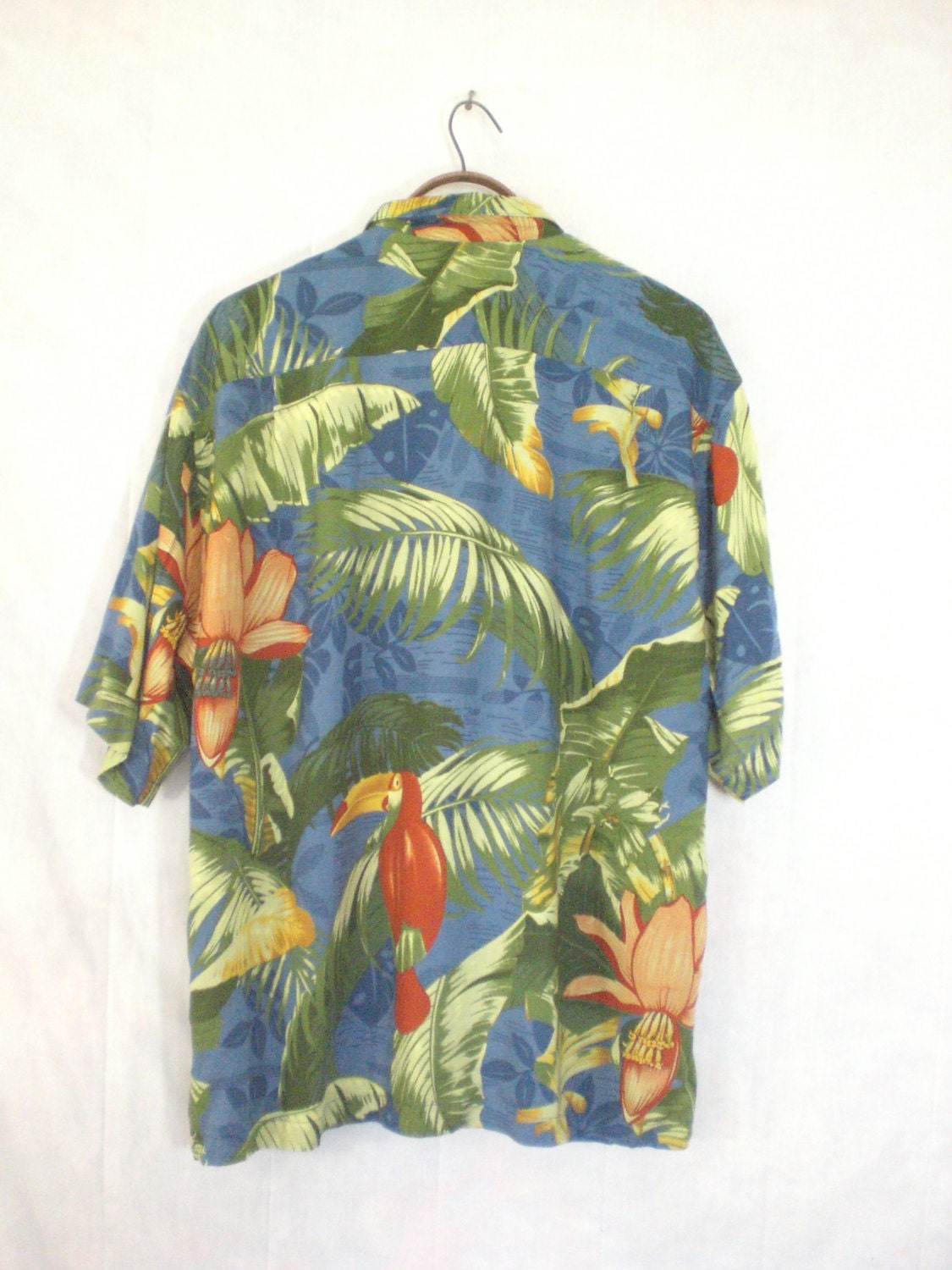 mens hawaiian shirt size xl. mens shirt. mens by DestrierVintage