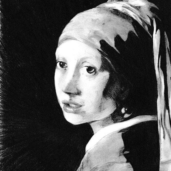 My interpretation of The Girl With The Pearl Earring. by AutArt