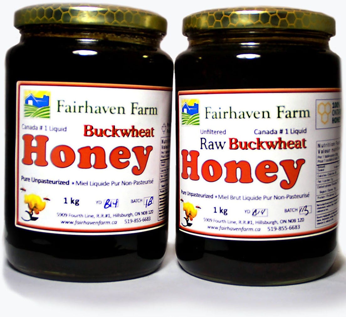 BUCKWHEAT HONEY 100 Ontario Raw by FairhavenFarmHoney on Etsy