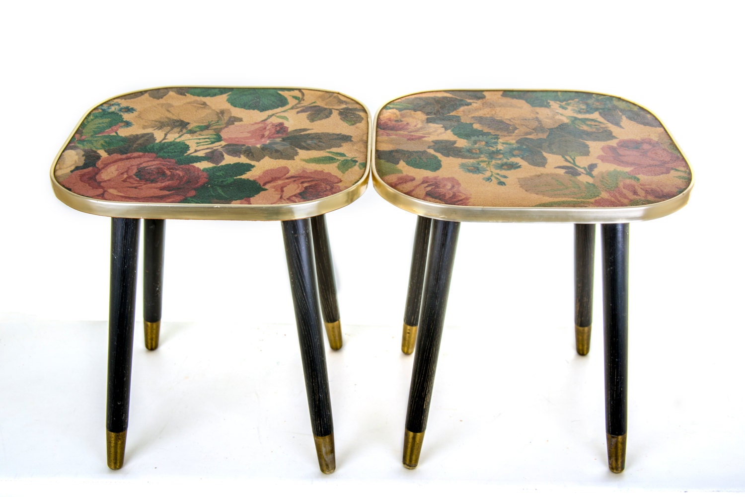 A pair of retro side table Chalford Glos Arnold design