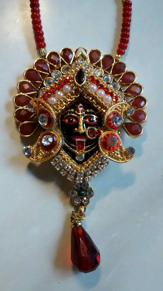 hindu goddess kali pendant/necklace by Kali1korner on Etsy